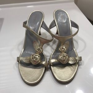 Sergio Rossi silver heels size 37